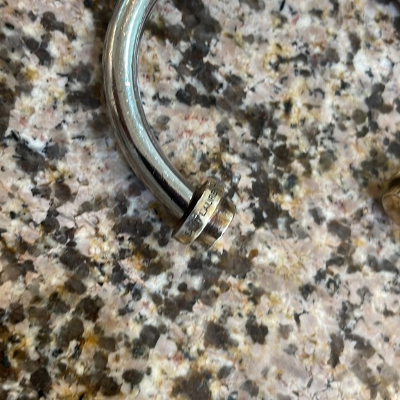 Saint Laurent Paris Unisex Silver Cuff Bracelet - Picture 3 of 4